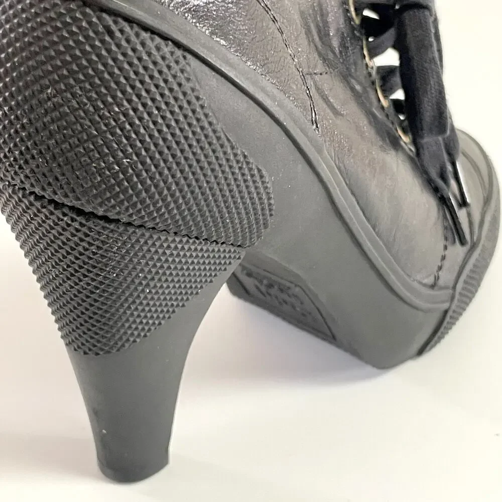 Vintage 90s Y2K DKNY Sneaker Heels‎ Sz 8.5 Utility Chic Urban Minimalist Cyber